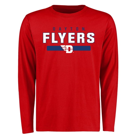 Men's Red Dayton Flyers Team Strong Long Sleeve T-Shirt