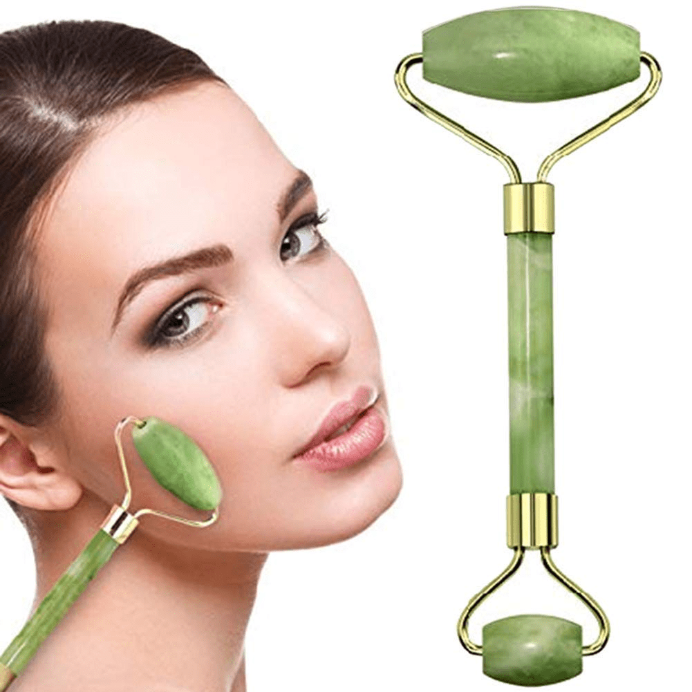 Jade Roller For Face Face And Neck Massager For Skin Care Facial Roller To Press Serums Cream