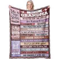 Grandma Gifts, Grandma Birthday Gifts, Gifts for Grandma, Grandma Gifts from Granddaughter, Grandma Gifts for Christmas, Great Grandma Gifts, Happy Birthday Grandma Throw Blanket 50"x60"