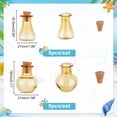 thumbnail image 2 of 18 frasquitos de colores para hechizos, 2 juegos de mini botellas de vidrio, mini botellas de pociones, frascos para deseos con tapón de corcho., 2 of 9