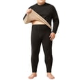 thumbnail image 2 of VEKDONE Plus Size Thermal Underwear for Men Long Johns Set Fleece Lined Heat Retention Underwear Base Layer Top And Bottom Set for Cold Weather, 2 of 7