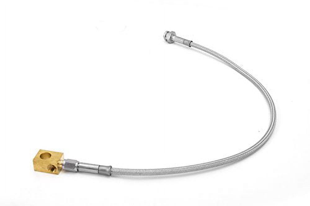 Rugged Ridge by RealTruck Brake Hose Kit for Wrangler YJ | Rear, Braided, Stainless Steel | 16735.05 | Compatible with 1987-1995 Jeep Wrangler YJ