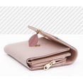 thumbnail image 4 of AMERTEER Small Wallet for Women PU Leather Pendant Card Holder Organizer Leaf Pendant Zipper Coin Purse Travel Short Wallet Ladies Mini Purse with Coin Pocket, 4 of 6