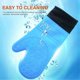 thumbnail image 5 of Oven Glove with Inner Cotton Layer Heat Resistant Oven Mitts Insulated Non-Slip Gloves Microwave Silicone Gloves for Cooking Baking Smoker Fireplace, 5 of 5