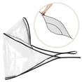 thumbnail image 4 of 2 gorros de lluvia con visera, transparentes e impermeables, protegen el peinado. Sombreros de plástico para mujer., 4 of 7