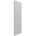 thumbnail image 2 of Ekena Millwork 12"W x 36"H True Fit PVC Diagonal Slat Modern Style Fixed Mount Shutters, Hailstorm Gray (Per Pair - Hardware Not Included), 2 of 8