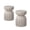 White, variant on 13" Modern Outdoor and Indoor Waterproof Coffee Table and Side Table Set, Durable MgO Cement Design, Suitable For Patio, Garden, Backyard and Living Room, White, 2PC