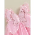 thumbnail image 6 of Wassery Kids Girl Princess Dress 6M 12M 18M 24M 3T 4T Toddler Girls Sparkle Heart Print Sleeveless Tulle Tutu Dress Summer Party Casual Dress, 6 of 7