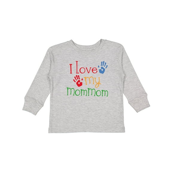 Inktastic I Love My MomMom Boys or Girls Long Sleeve Toddler T-Shirt