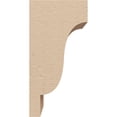 thumbnail image 3 of 4"W x 4"D x 8"H Wide Newport Rough Cedar Woodgrain TimberThane Corbel, Primed Tan, 3 of 6