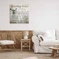 thumbnail image 2 of Stupell Industries Hunting Rules Rustic List Canvas Wall Art design by Kim Allen, 24 x 24, 2 of 7