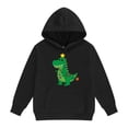 thumbnail image 4 of Boys Girls Christmas Hoodie Long Sleeve Funny Cute Dinosaur Graphic Hooded Sweatshirt Pockets Kids Pullover Tops 2-13 Years, 4 of 6