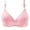 Pink, variant on JIUKE Wireless Bras for Women Full Coverage Adjustable Strap Lace Embroidered Soft Bras Cute Everyday Bra