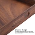 thumbnail image 1 of Bandeja rectangular de madera para servir con ranuras, bandeja de comida para desayuno, té, café, fruta, snackL, 1 of 6