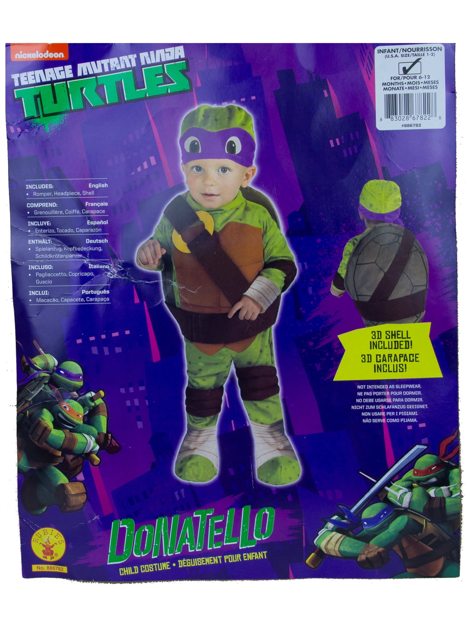 Nickelodeon Teenage Mutant Ninja Turtles Boys Union Suits Pajamas