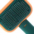 thumbnail image 5 of Cepillo para el atención de mascotas Cómoda Eliminación con un clic  Acero inoxidable conveniente profesion anti- Limpieza - naranja Yinane Cepillo de pelo de autolimpieza, 5 of 5