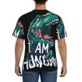 thumbnail image 2 of Naloa Hungry Tyrannosaurus Men's T-Shirt Sport T-shirt Men's Basic Tee Casual Men's Shirt, Round Neck, Short Sleeves - XX-Large, 2 of 5