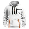 thumbnail image 2 of KeShDi Hoodies Cute Hoodie Men Printed Long Sleeve Hooded Sweatshirts Pocket Workwear Hoodie White L, 2 of 4