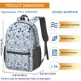 thumbnail image 3 of 17 Inch Lightweight Backpack,PVC Waterproof Oxford Fabric, Ergonomically Designed, with Large Capacity, Camouflage Print, 3 of 5