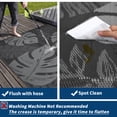 thumbnail image 3 of Reversible Patio Mat – Waterproof Plastic Straw – Tropics Palm Leaves Design – RV, Deck, Balcony, Porch & Beach – Modern Camping Outdoor Rug, 3 of 27