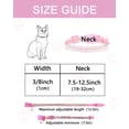 thumbnail image 7 of Breakaway Cat Collars with Bell,Adjustable Safe Kitten Collar,Cat Collars for Girl Cats with Rhinestone Soft Velvet, 7 of 7