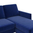 Mr. Kate Winston Reversible Sofa Sectional, Blue Velvet