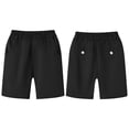 thumbnail image 5 of LEKWK Boys School Uniform Shorts Elastic Waist Casual Dress Shorts with Pockets Teen Relaxed Fit Preppy Bottoms Summer Back to School Outfits 5-15Y, 5 of 8