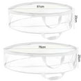 thumbnail image 6 of Trayknick Christmas Wreath Storage Bag - Round PVC Transparent, Dustproof Design, Easy to Carry Handle (1/2 Pcs), 6 of 8