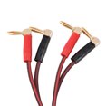 thumbnail image 4 of Banana Plug Speaker Cable, Speaker Wire Connector Red And Black Replacement L Type  For Speaker For Sound, 4 of 8