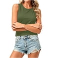 thumbnail image 4 of Sleeveless Tops for Women, Open Back Criss Cross Fashion Tank Tops, Trendy Workout Casual Outdoor Undershirts, 4 of 6