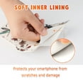 thumbnail image 6 of Elegant Choise Cell Phone Holder Case with Belt Loop Leather Holster Pouch for Men, White, 6 of 11