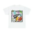 thumbnail image 2 of Retro Women's Football T-shirt Womens Trendy Cute Shirt Female Game Day White Large Tee, 2 of 6