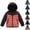 Watermelon Red, variant on ATOGUTA Boy Jacket Hooded Down Jacket Kids Thicken Warm Winter Coat Outerwear Size 8-17, Blue