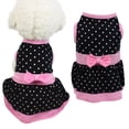 thumbnail image 2 of Pet Dog Clothes Spring Summer Puppy Dogs Cotton Breathable Skirt with Bow Knot pets dresses pet Accessories new, 2 of 5