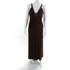 Pre-owned|Laundry by Shelli Segal Womens Ruched Beaded Embellished Dress Brown Size 8