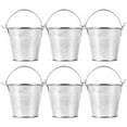 thumbnail image 5 of WSTEER 6pcs Small Metal Pails Mini Buckets with Handles Mini Round Flower Pot Plant Buckets, 5 of 5