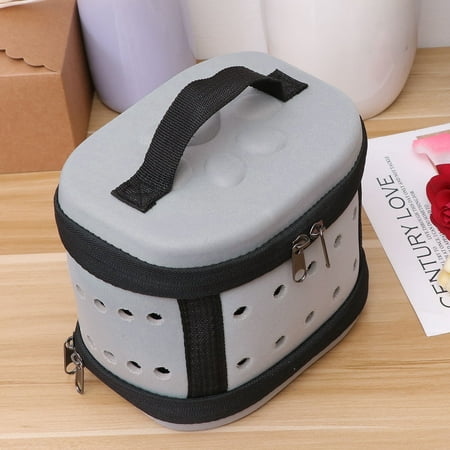 Worgeous Pet Carrier Dog Carrier Pet Handbag Bag Portable Travel Bag Pet Dog Front Bag Head Out EVA Backpack (Mini Grey)