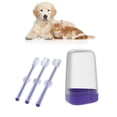 thumbnail image 1 of Small Dog Toothbrush, Silicone Cat Toothbrush 3 Pieces  for Home, 1 of 7