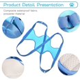 thumbnail image 3 of Kit de suministros para el cuidado de mascotas para perros y gatos, hamaca transpirable para perros, arnés de suspensión para el cuidado, peine, máscara (L (18,5-31,5 kg), azul), 3 of 5
