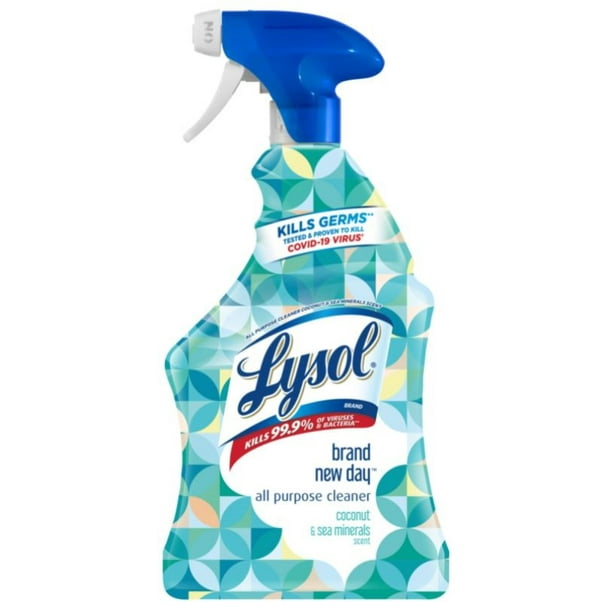 LYSOL All Purpose Cleaner Trigger Brand New Day Coconut & Sea Minerals,32 FL Oz (Pack of 3