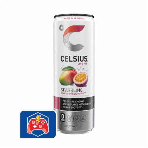 2X-CELSIUS Sparkling Mango Passion Fruit Energy Drink - 12 fl oz