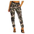 thumbnail image 3 of Jacenvly New Pants for Women Loose Camouflage Long Pants Slim Straight High Waisted with Pocket Breathable Joggers for Women Yellow, 3 of 6