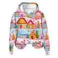 thumbnail image 2 of TopLLCs Femmes 2024 Automne Haut, Femmes Décontracté Imprimé de Noël à Capuche, Chandail à Manches Longues, Chandail en Molleton Blouse, 2 of 4
