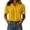 103Yellow261, variant on WERYOUNG Women's Blouses Lightweight Summer Layered Pleated Blouse Short Sleeves Button Down Collar Shirts Trendy Top S