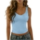 thumbnail image 1 of Blusas de Verano de las Mujeres sin Mangas Sólido Cuello en V Suéter Casual Top, Blusas de las Mujeres Casual para el Uso Diario, 1 of 6