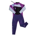 thumbnail image 2 of Traje de Neopreno Cola de 2.5 mm para Niños y Niñas Negro + Púrpura XL, 2 of 8