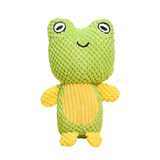 Squeaky Frog - Shaped Dog Toy - Interactive and Dental - Care Pet Accessory