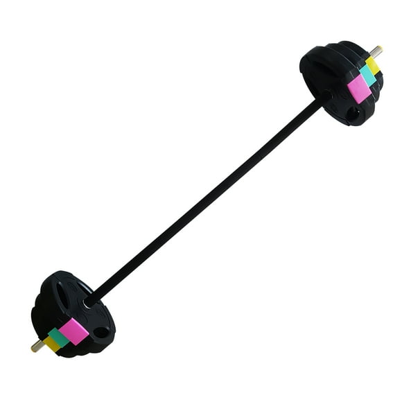 Set Barra con Discos Tayga 1.25 2.5 y 5 KG Sujetadores