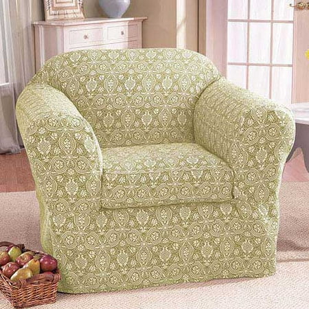Home Trends Cape Cod Reversible Chair Slipcover, Kiwi