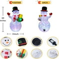 thumbnail image 4 of POINTERTECK 5Ft Christmas Inflatables Snowman with Gift Box  Blow Up Yard Decorations Clearance with Built-in Colorful Rotating LED Lights for Indoor Outdoor Yard Garden Decor Christmas D, 4 of 7